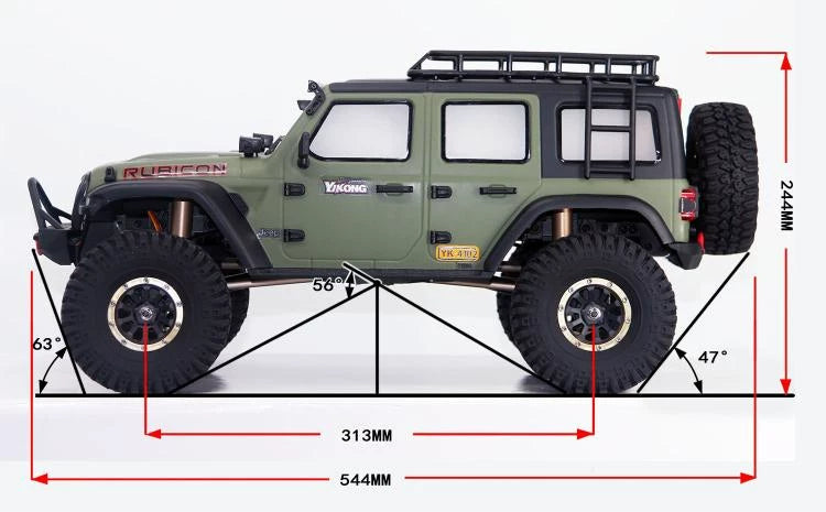 YIKONG 1/10 YK4102 4WD  Remote Control Crawler Climbing Car RTR