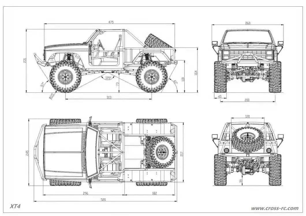 CROSSRC EMO XT4 1/10 Rc Car KIT