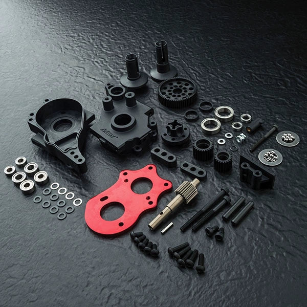 MST RMX/RRX 1/10 RC DRIFT CAR Spur Rear Gearbox Motor Seat Ball Differential Drive Kit 210651BK/R