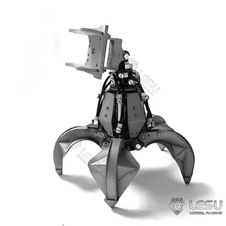 LESU 1/14 Aoue-956 RC Hydraulic Excavator Metal Mechanical Claw Hydraulic Pliers Bucket