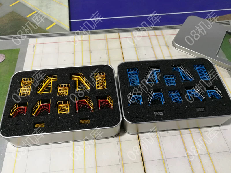 1/200 Airliner Model Scene Alloy Repair Rack 10pcs Set