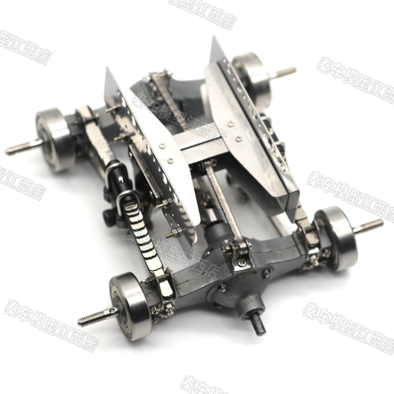 QING24 1:24 All-metal Static Modification RC Trailer, Middle Rear Axle Suspension Assembly Axle
