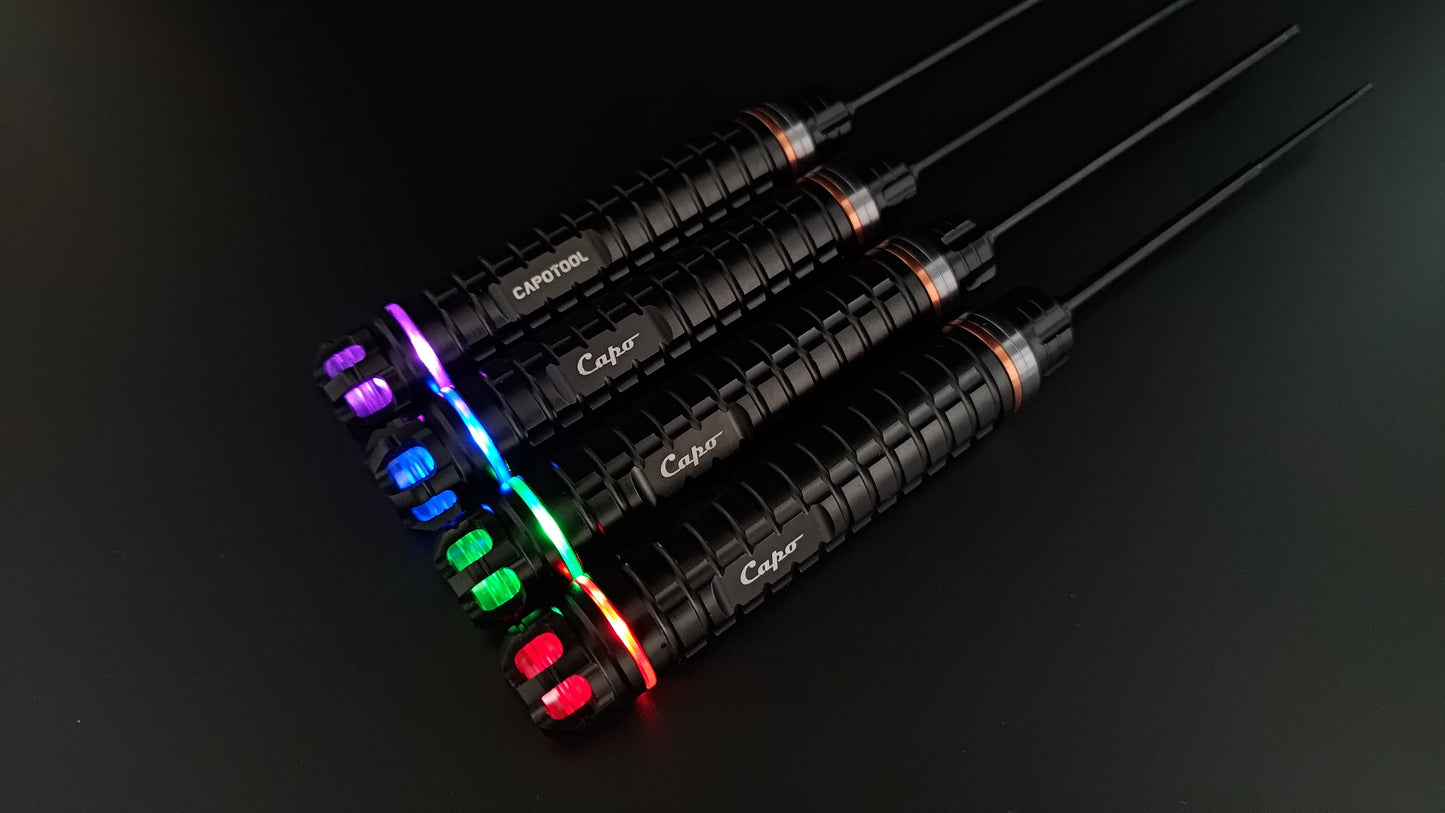 CAPO Limited Edition Led Screwdriver 4pcs with Wooden Case
