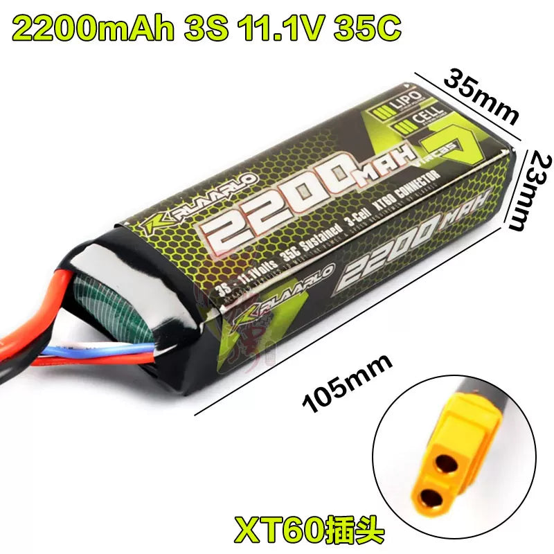 RLAARLO Lithium Battery 4400mAh 2200mAh 3S 11.1V XTS X12S