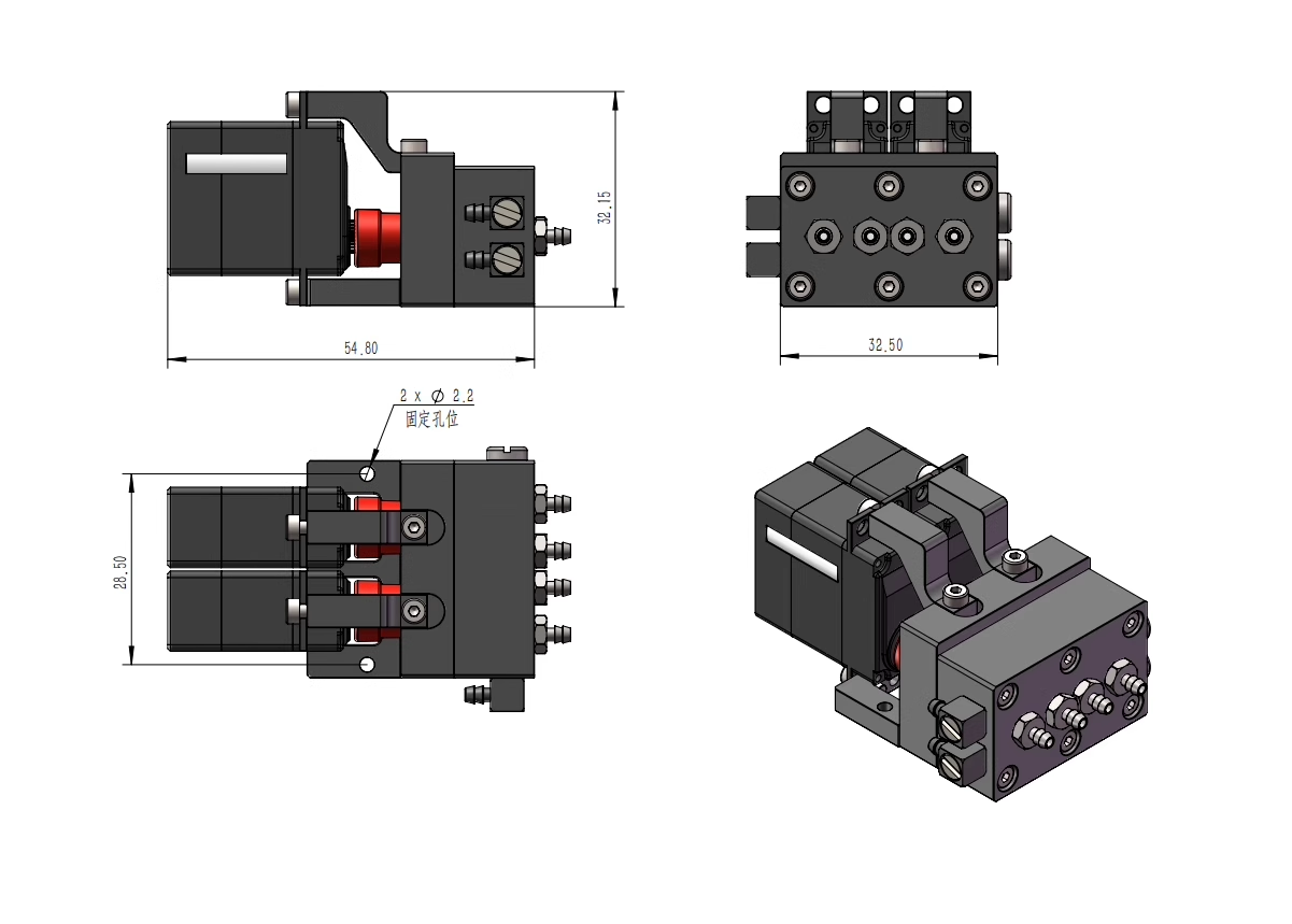 CUT MODEL CUT-9G-FA 1/14 Hydraulic Model Directional Valve with Medium Return Function