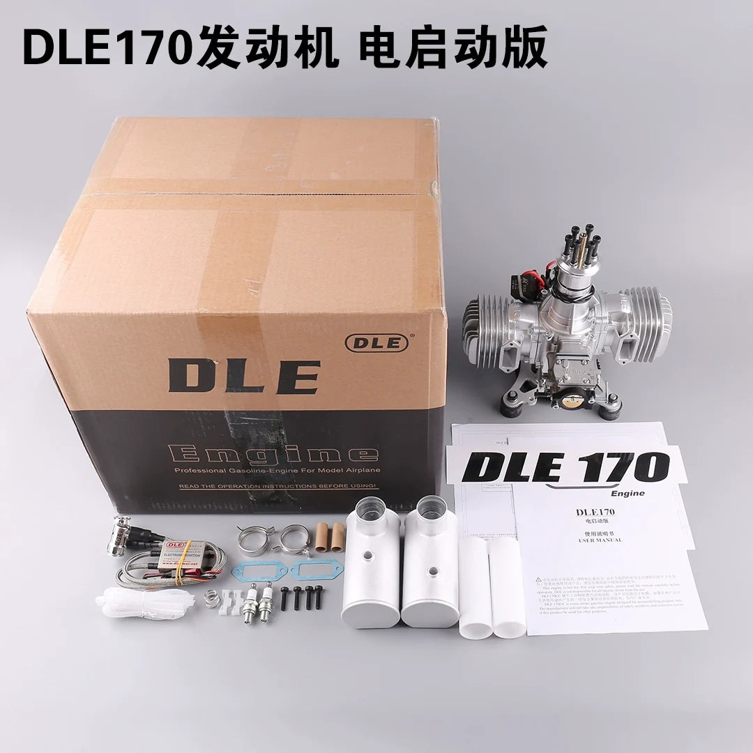 DLE 170 RC Fixed-wing Aircraft with Electric Start Petrol Twin-cylinder Air-cooled Engine