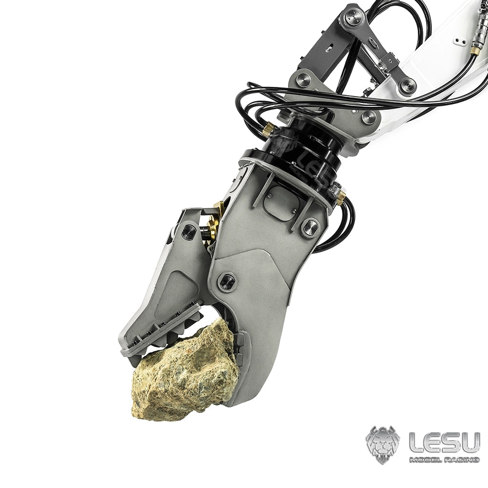 LESU 1/14 Aoue-956 RC Hydraulic Excavator Metal Mechanical Claw Hydraulic Pliers Bucket