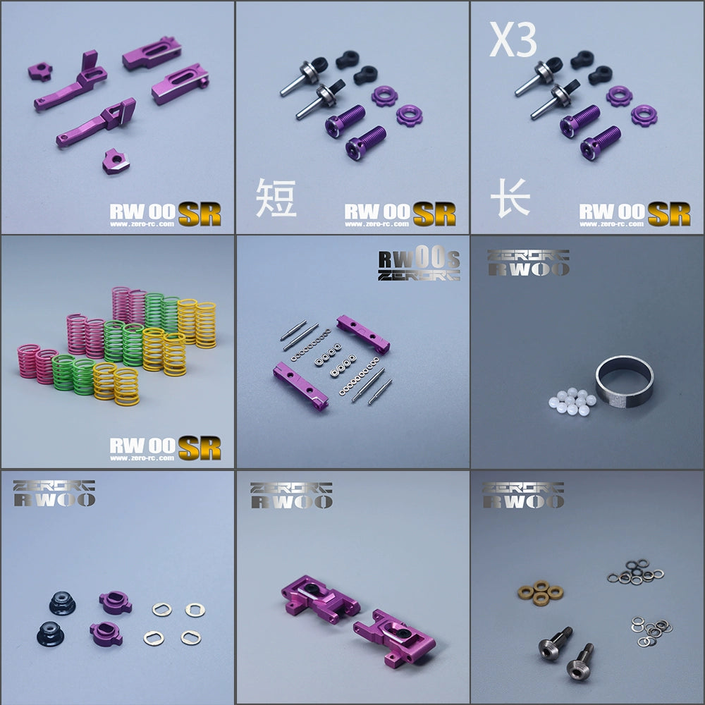 ZERORC RW00SR MR/AWD OP 1/24 Rc Drift Car Full Op Sets