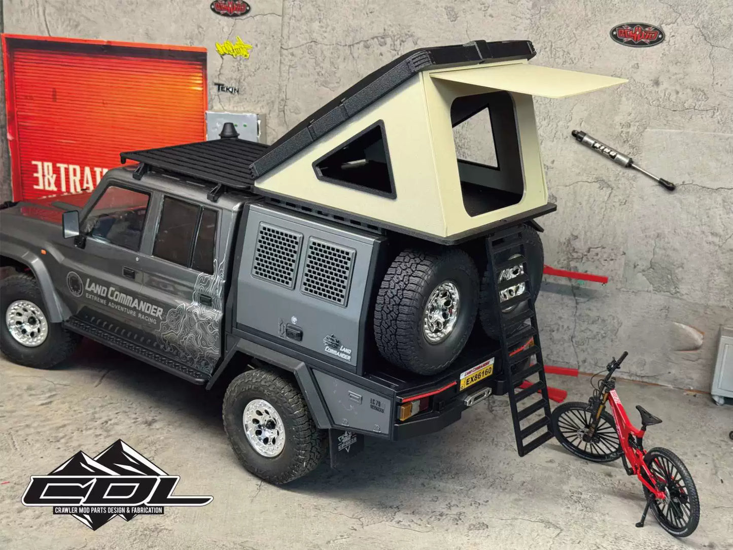 RGT Lc79 1/10 RC CAR Magnetic Roof Tent Model