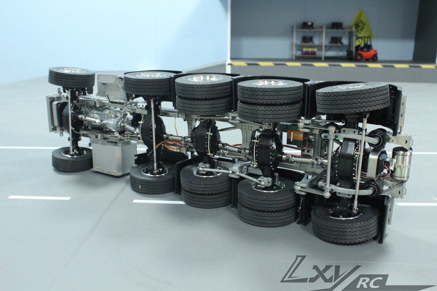 Lxy Tamiya 1/14 RC SCANIA 770S 10X10 Metal Chassis Assembly