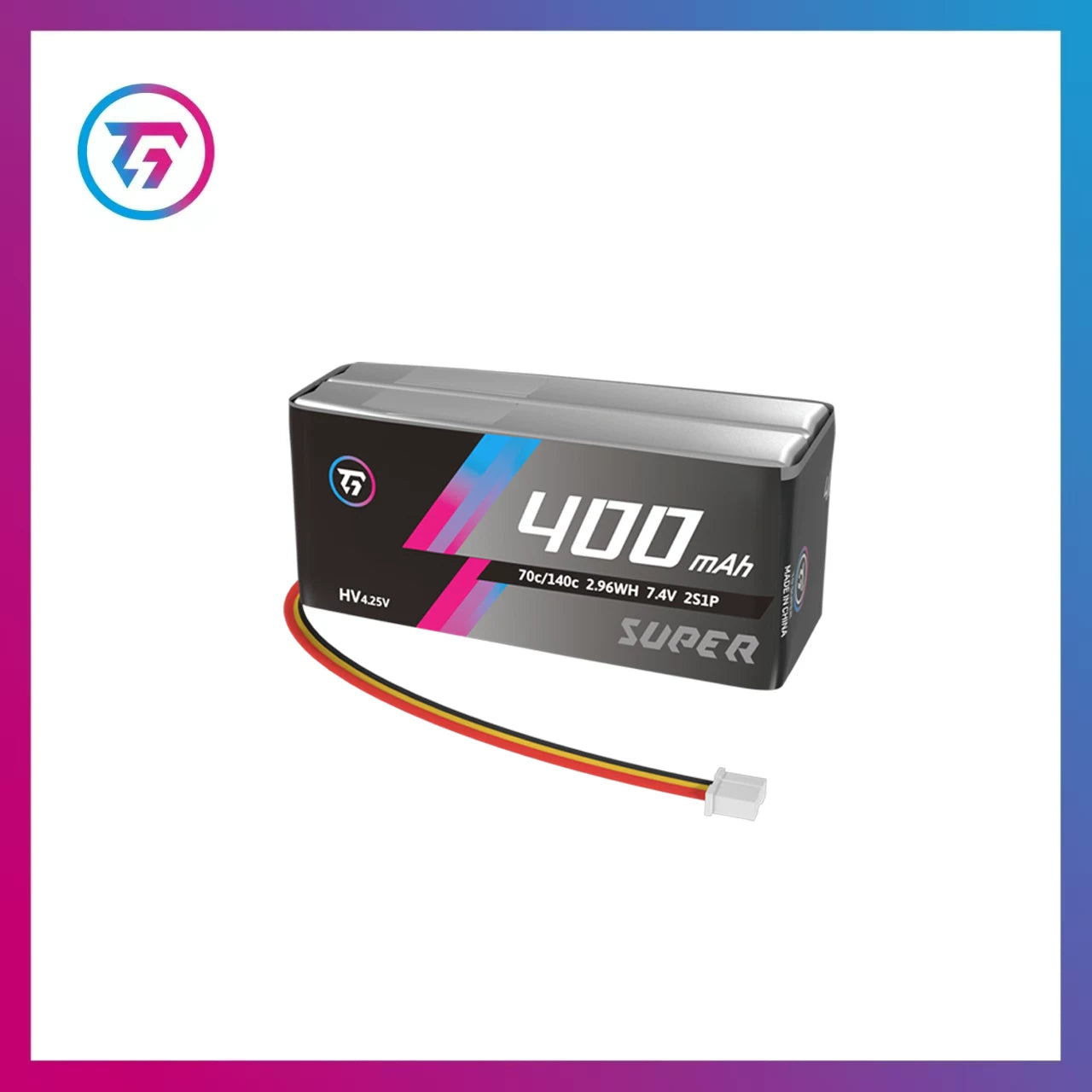 TG Super 400Mah 2S 7.6V 70C 1/24 RC DRIFT CAR Lithium Battery PH2.0 PLUG