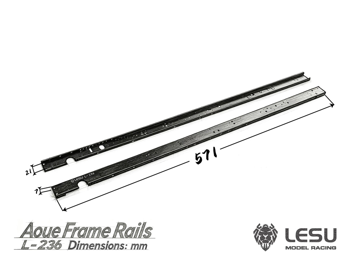 Lesu 1/14 4 Axle 8X8 Rc Truck LS-Z0082 Aluminum Beam L-236