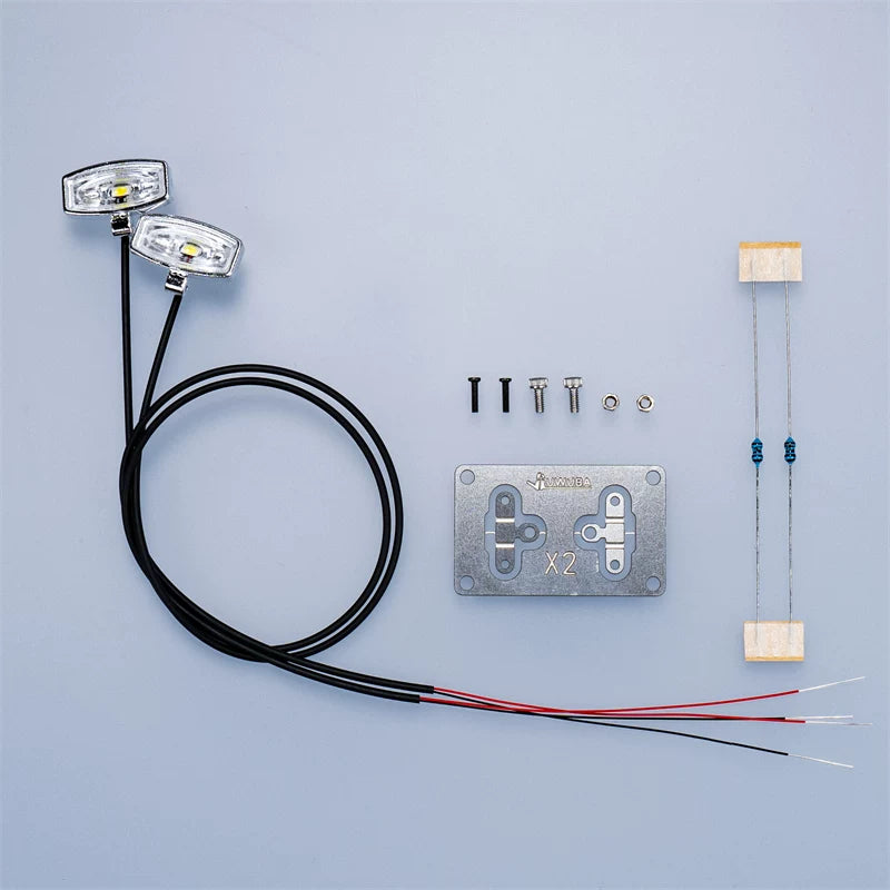 JUWUBA  LED Light Roof Spotlight FOR 1/14 Tamiya Rc Tractor C-01BK
