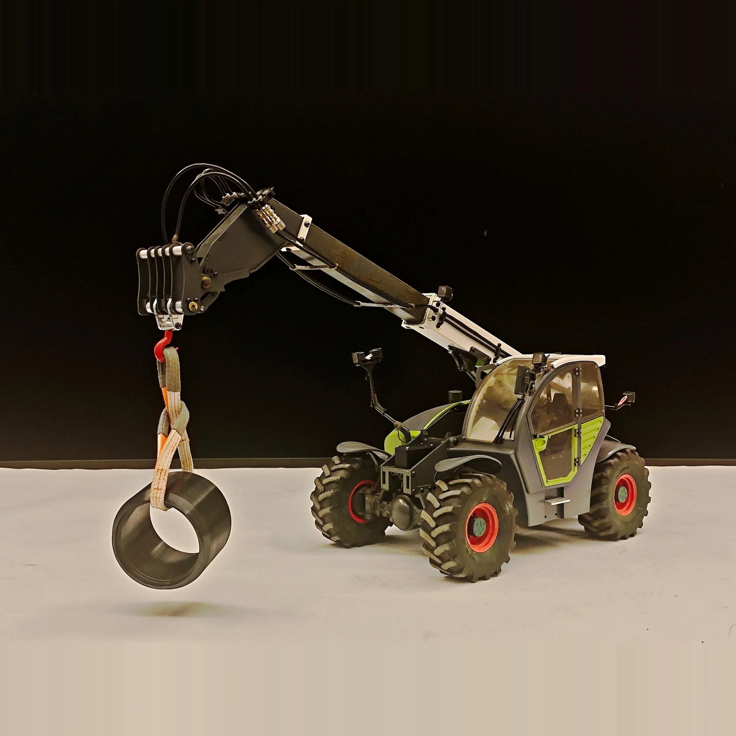 JDMODEL JDM-128C 1/12 RC Engineering Model Telescopic Boom Forklift Hook