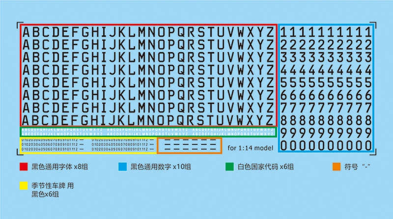 Kaya 1/14 Tamiya Scania Volvo Rc Tractor Metal License Plate Model European Model 286