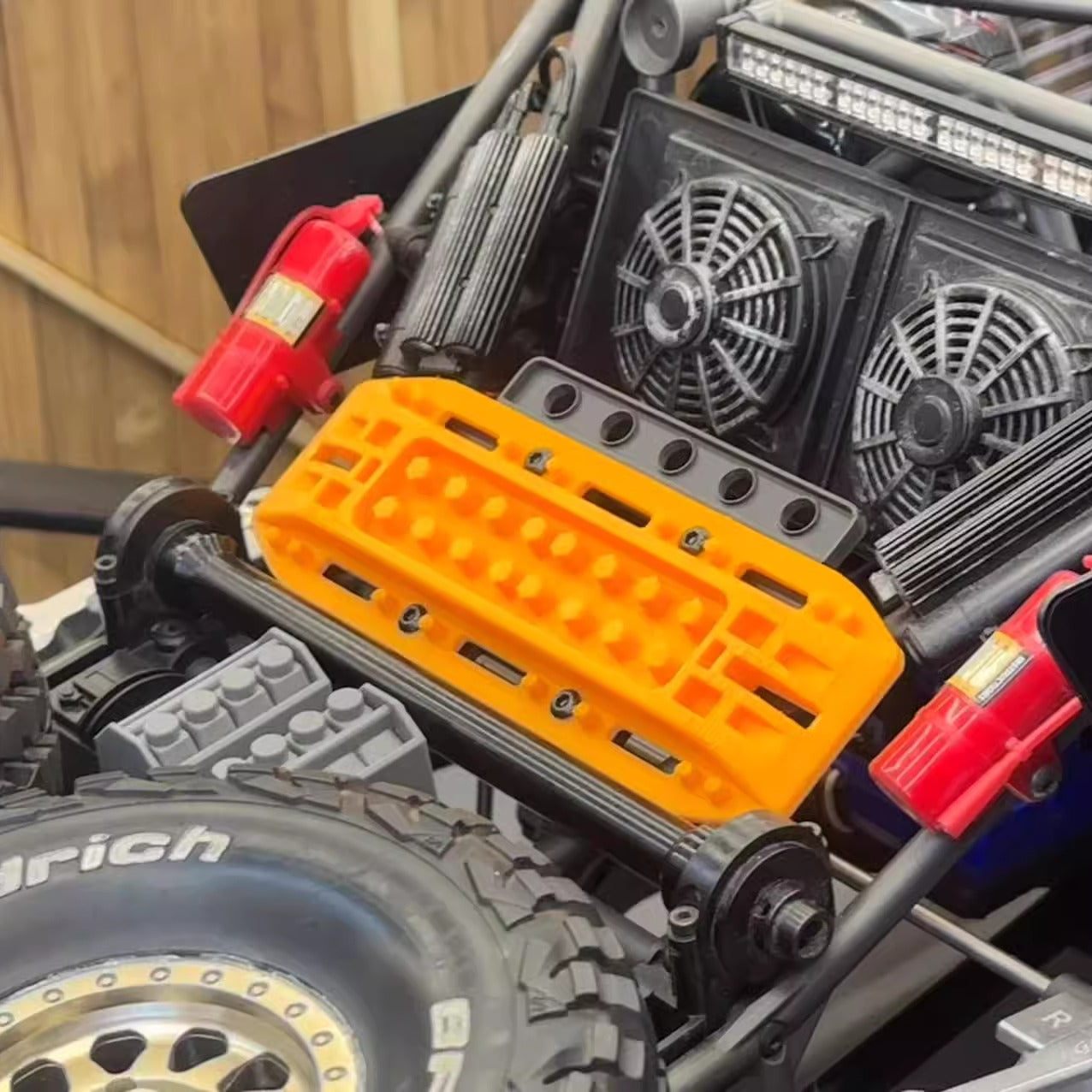 Engine Compartment Cover Plate Model  for Rc Trx4 UDR 1/7 Short Truck