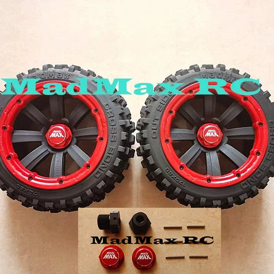 MadMax Wheel Tire Assembly with Combiner for 1/8 Rc Cars