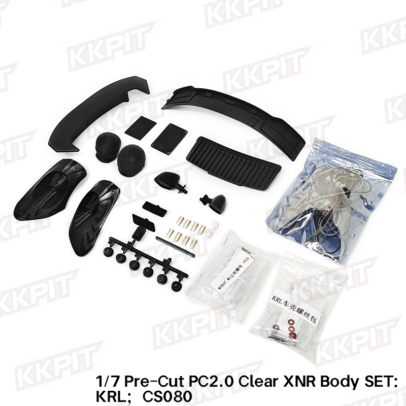 KKPIT-1/7 XNR Rc Car Transparent SHELL Kit 365MM KRL-71014