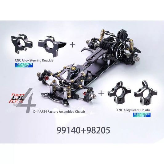 DRIFTART 99140/99140 + 98205 1/24 Rwd Rc Drift Car Frame Pre-assembled Version
