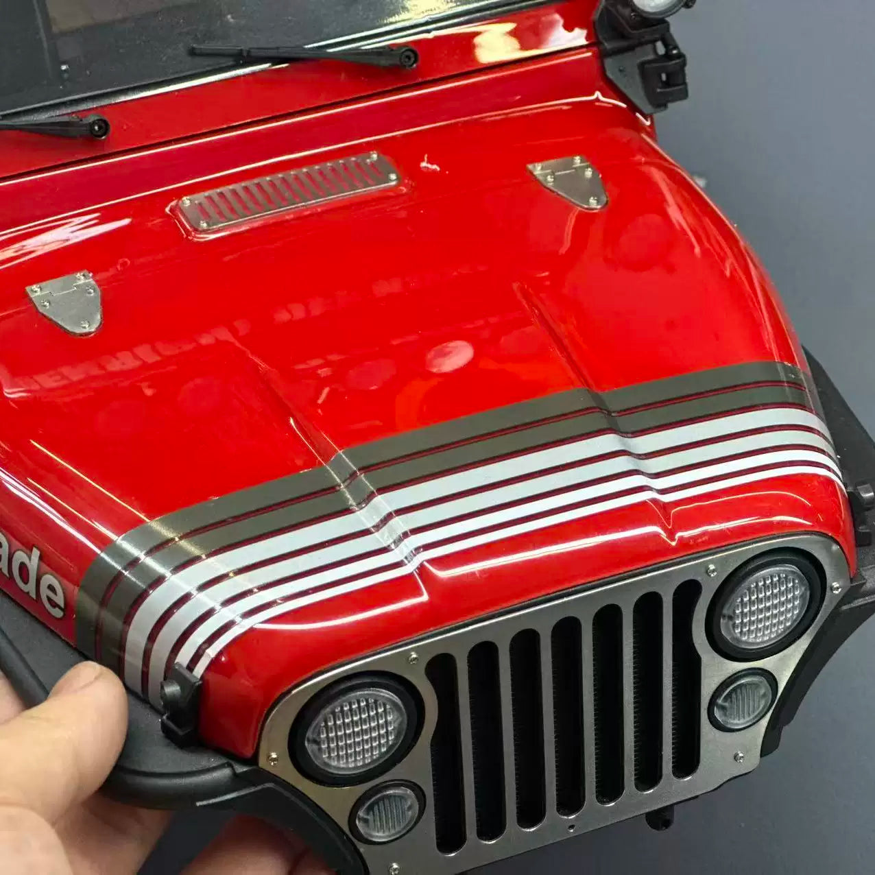 AXIALSCX10 CJ7 Rc Car Op Metal Front Face