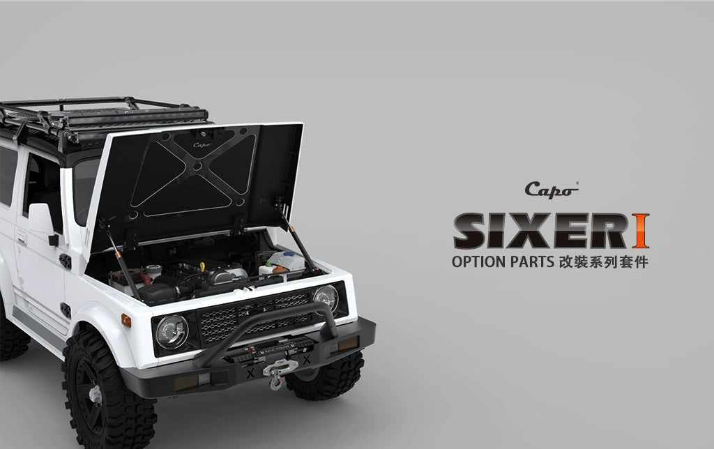 CAPO SIXER1 Samurai Jimney, Hood Metal Strut 1/6 Rc Car