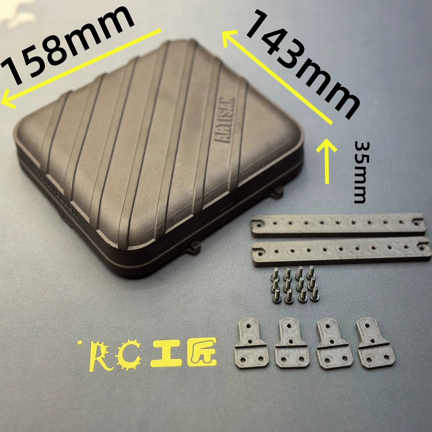 1/10 RC CAR Universal Foldable Luggage Rack Camping Tent Plastic Model