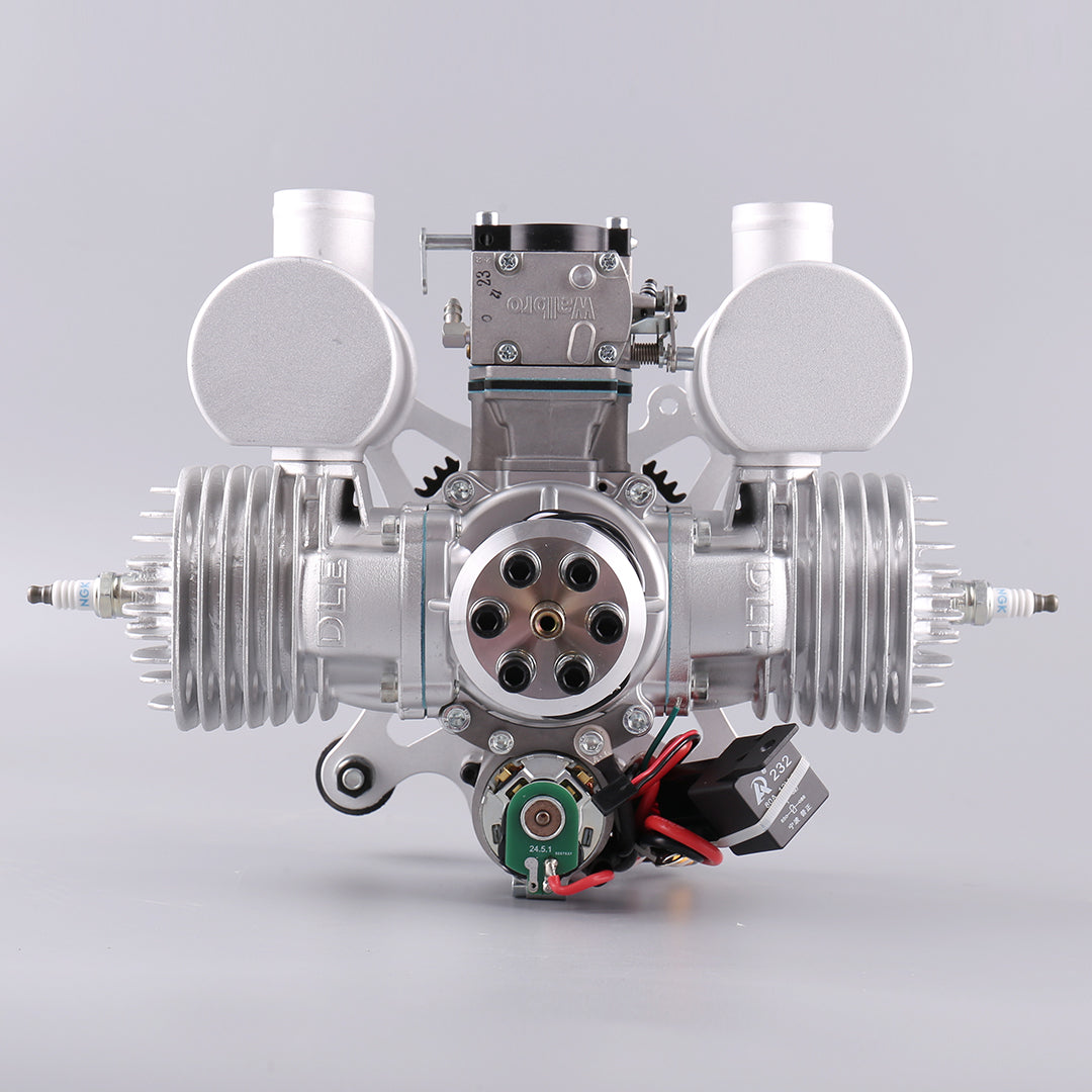 DLE 170 RC Fixed-wing Aircraft with Electric Start Petrol Twin-cylinder Air-cooled Engine