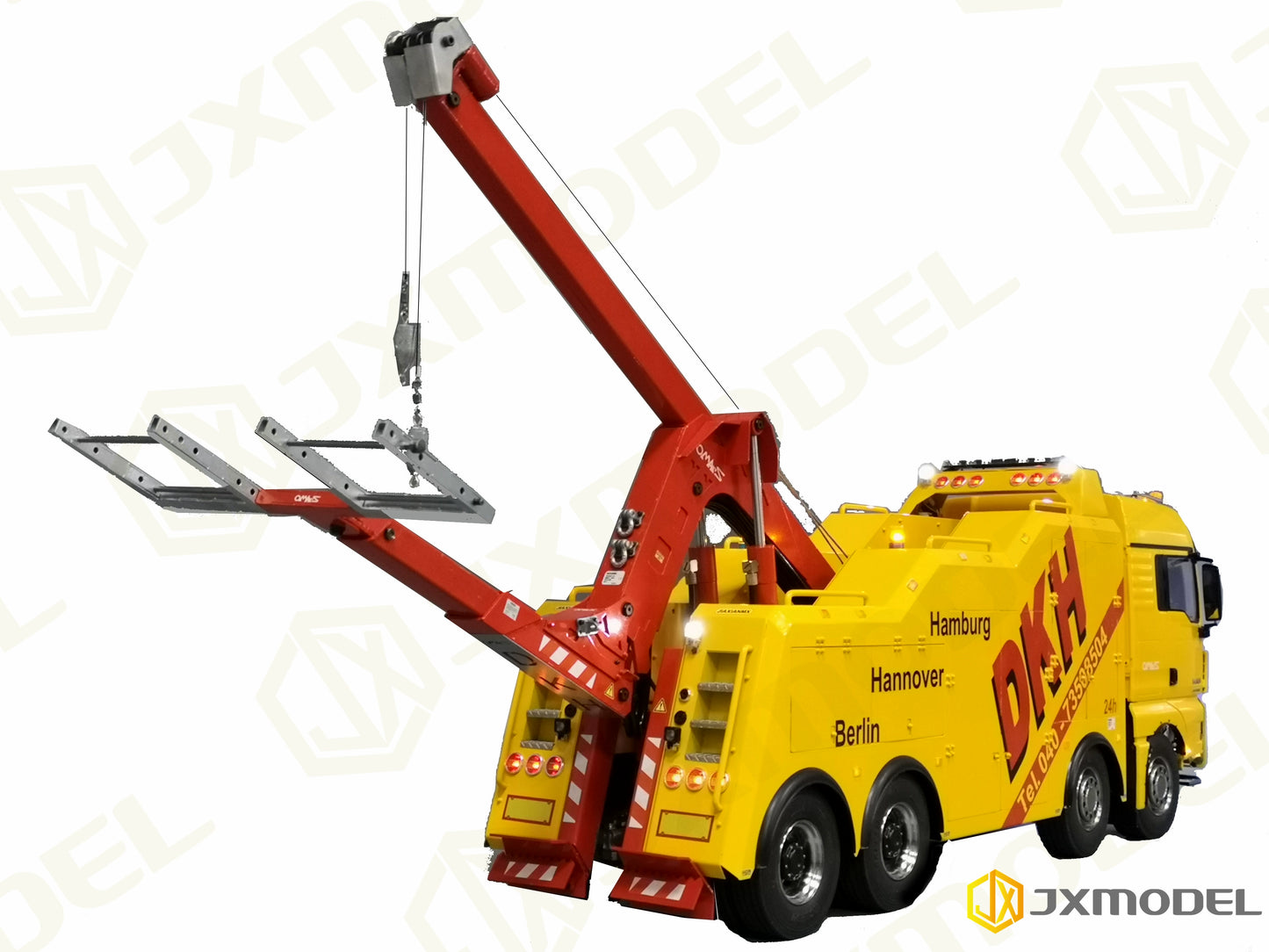 JXMODEL 1/14 RC Clearance Rescue Trailer Chassis Hydraulic Rescue Module Version 2.0 KIT