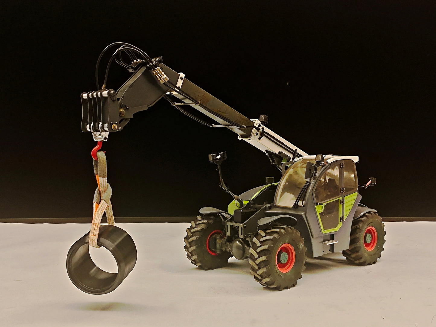 JDMODEL JDM-128C 1/12 RC Engineering Model Telescopic Boom Forklift Hook