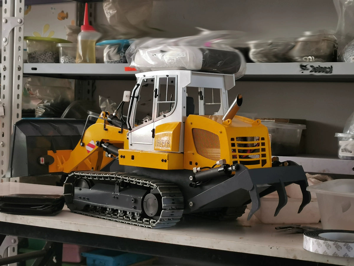 Wsz 666 1/12 All Metal Remote Control Hydraulic Track Loader RTR