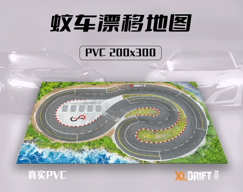 XLDRIFT MINIZ RW00 1/28 1/24 RC DRIFT CAR PVC Track Collection