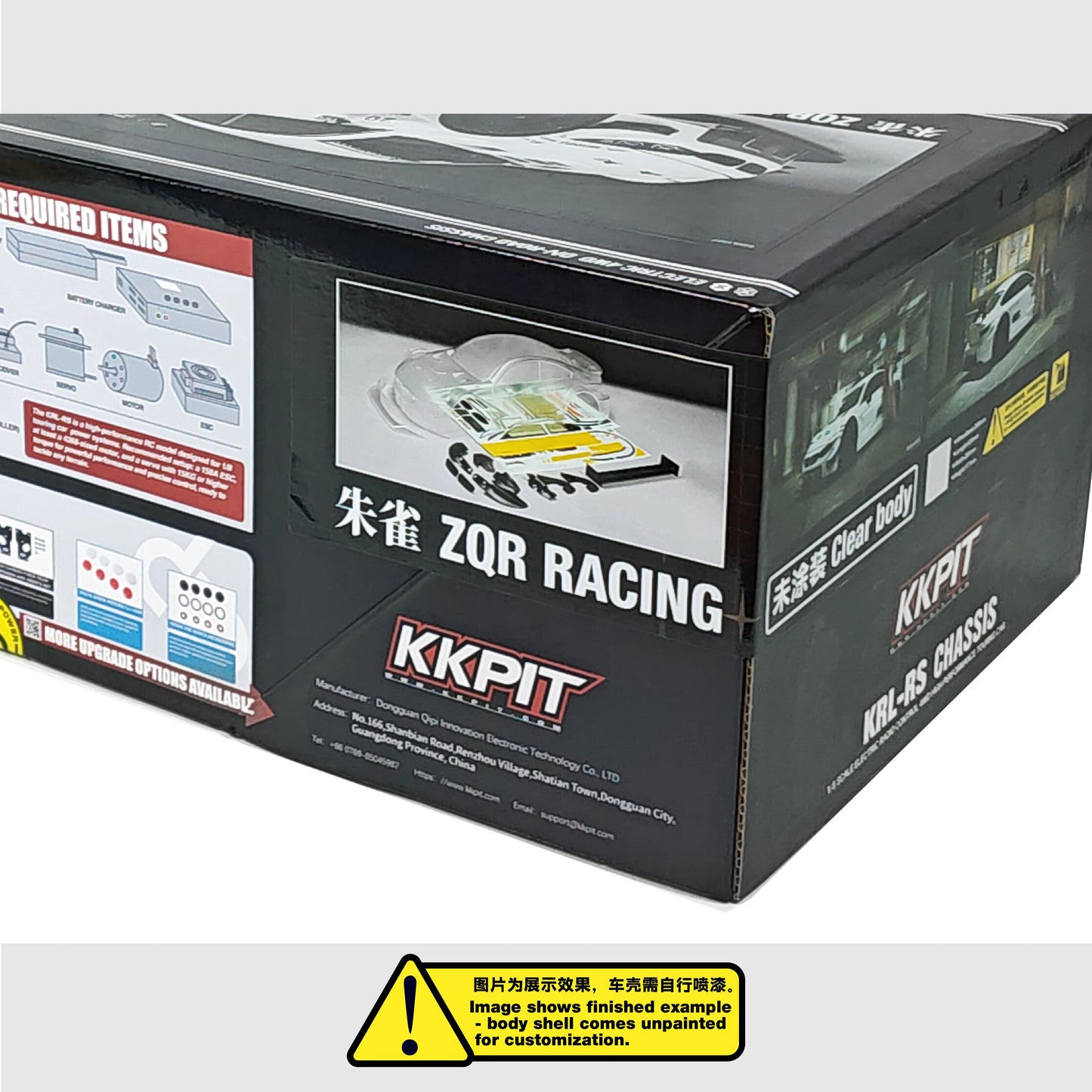 KKPIT 1/8 ZQR RACING RC CAR KIT KRL-RS CHASSIS 360MM wheelbase