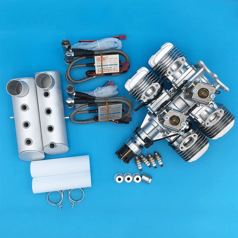 DLE 120 T4 Four-cylinder Gasoline Engine 120CC for Rc Fixed-wing Aircraft