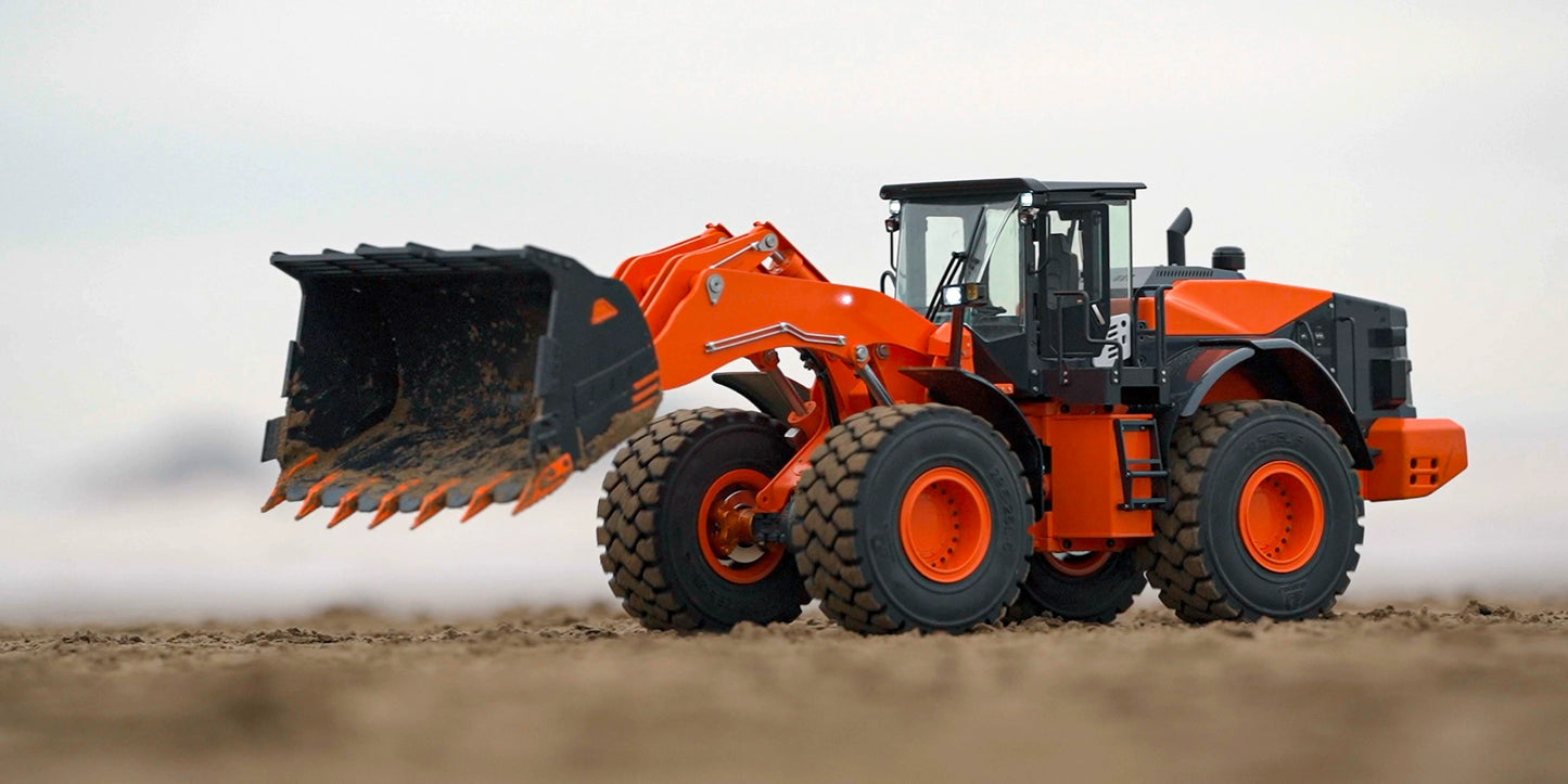 JDMODEL JDM-198 1/14 Remote Control Hydraulic Loader ZW370 LOADER with light sound RT
