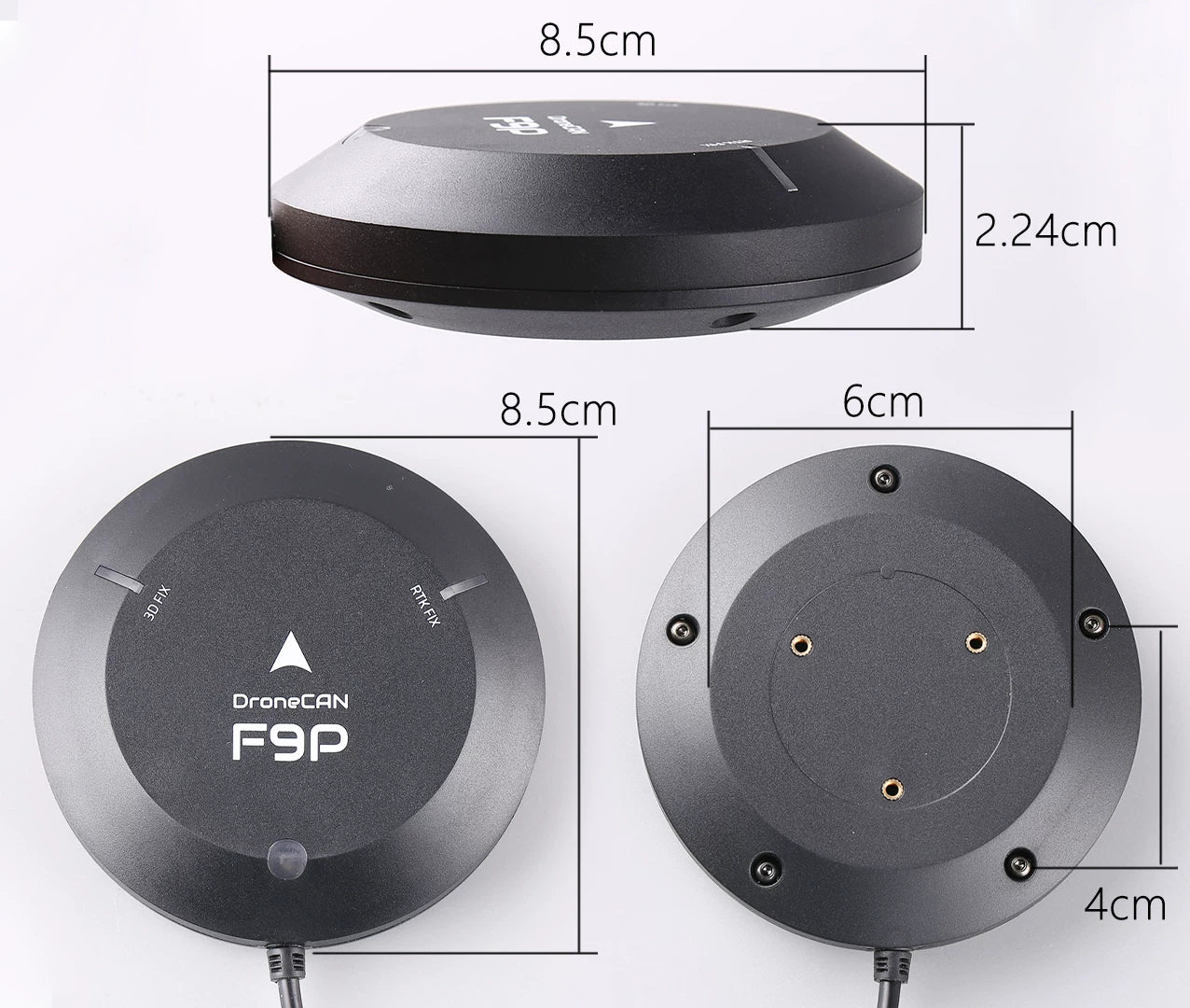 HolyBro DroneCAN H-RTK F9P Rover/Helical High Precision GNSS Positioning System