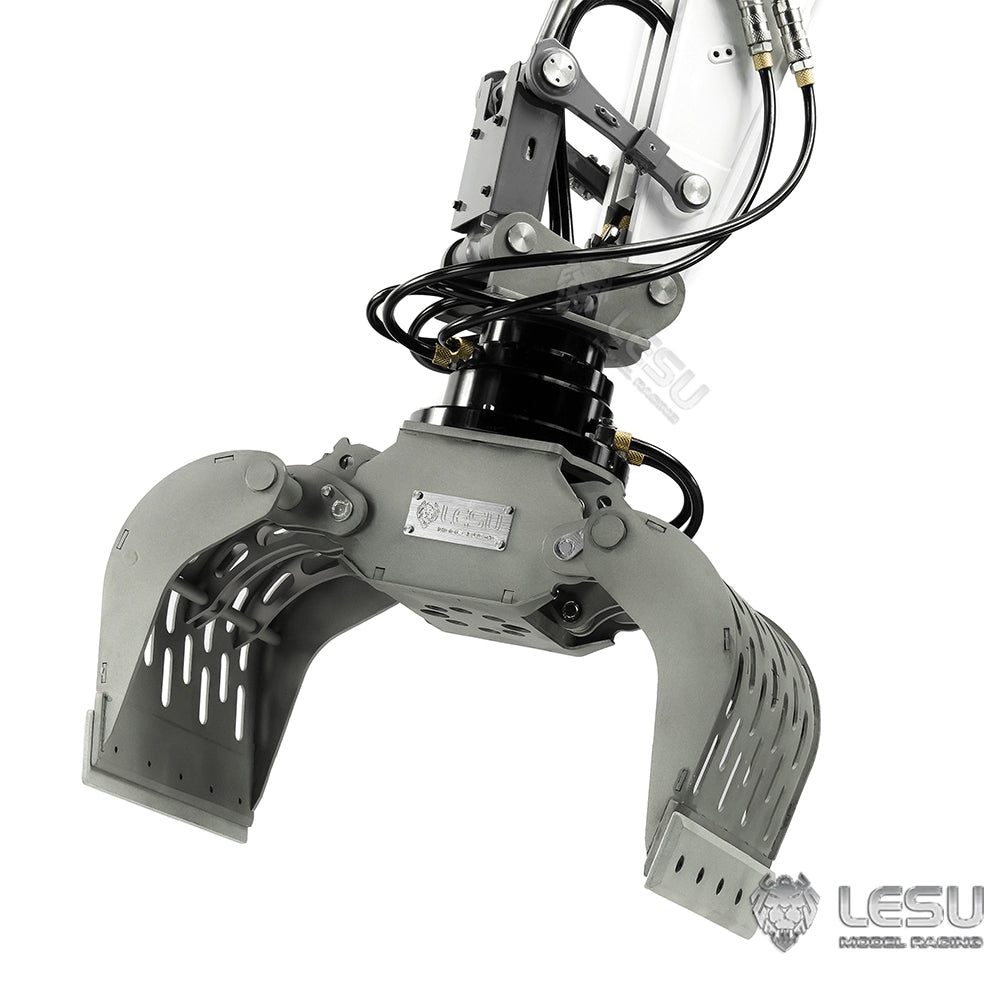 LESU 1/14 Aoue-956 RC Hydraulic Excavator Metal Mechanical Claw Hydraulic Pliers Bucket