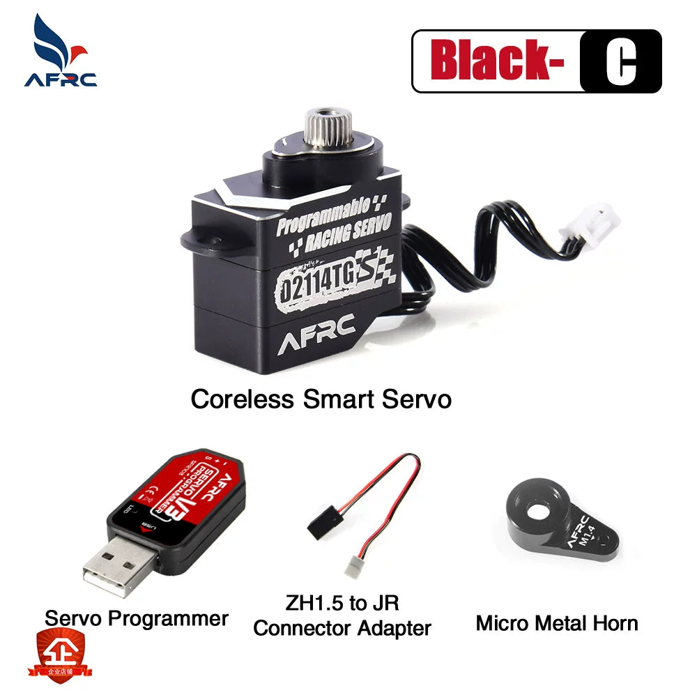 AFRC-D2114TG-S Miniature All-Metal Programmable Servo for 1/24 MINI Z Rc Drift Car