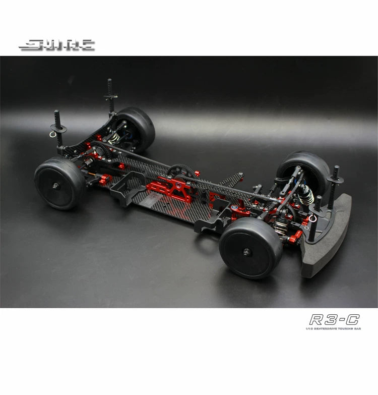 SNRC 1/10 Rc Car R3-G R3-CR3-PRO Center 4WD Belt Carbon Fiber Frame Kit