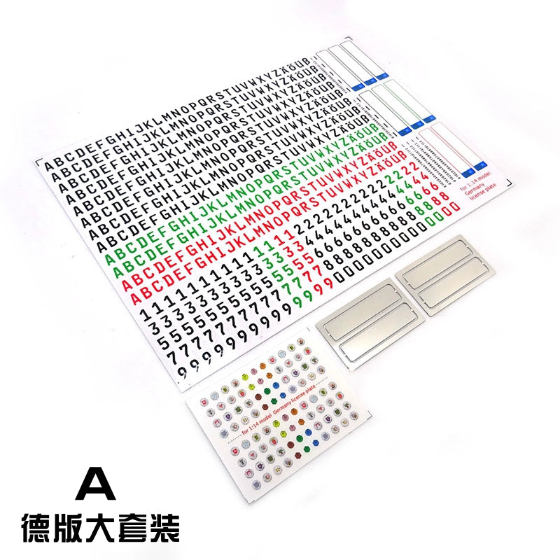 Kaya 1/14 Tamiya Rc Tractor Model License Plate Frame DD2143