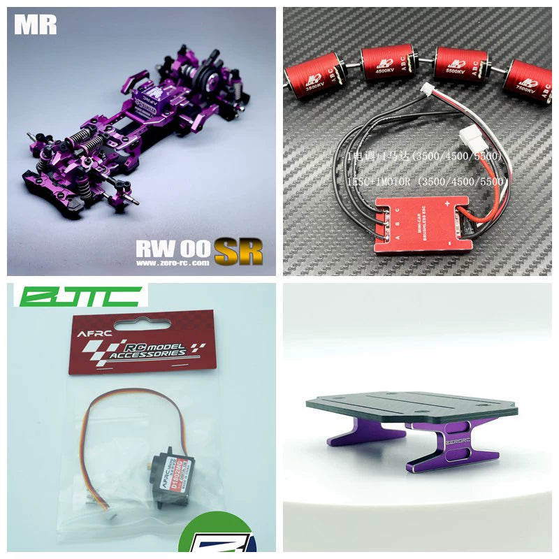 ZERORC RW00SR 1/24 RWD RC DRIFT CAR KIT