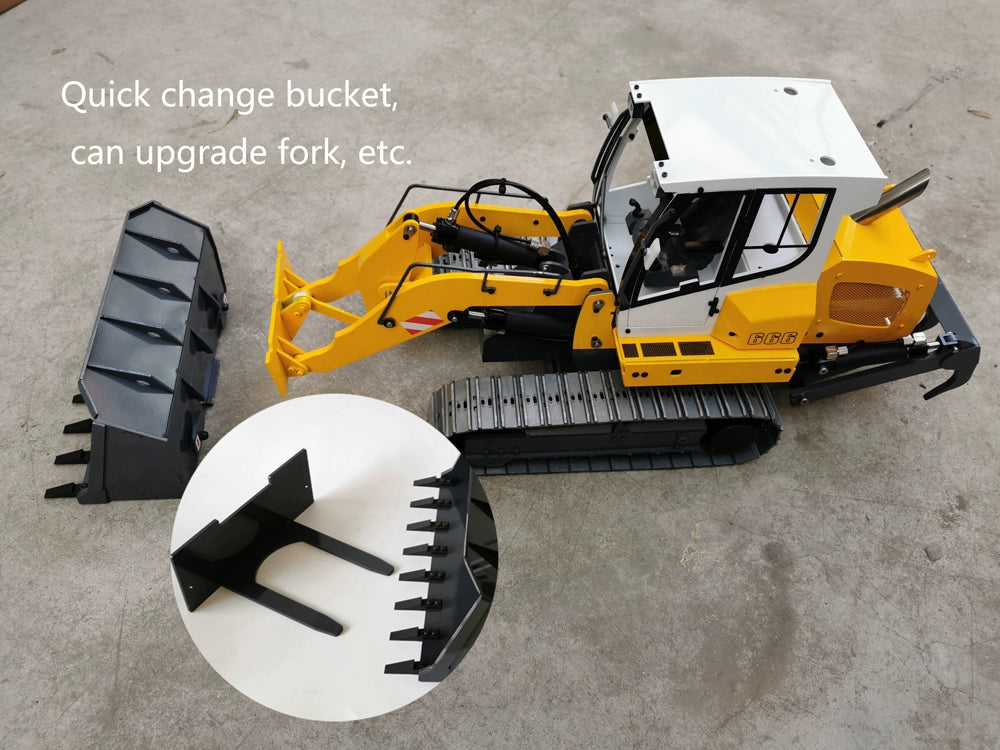 Wsz 666 1/12 All Metal Remote Control Hydraulic Track Loader RTR