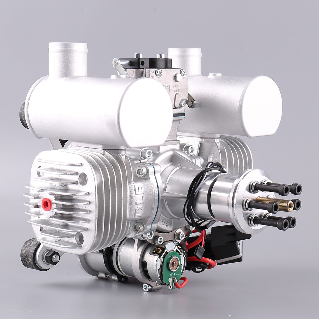 DLE 170 RC Fixed-wing Aircraft with Electric Start Petrol Twin-cylinder Air-cooled Engine