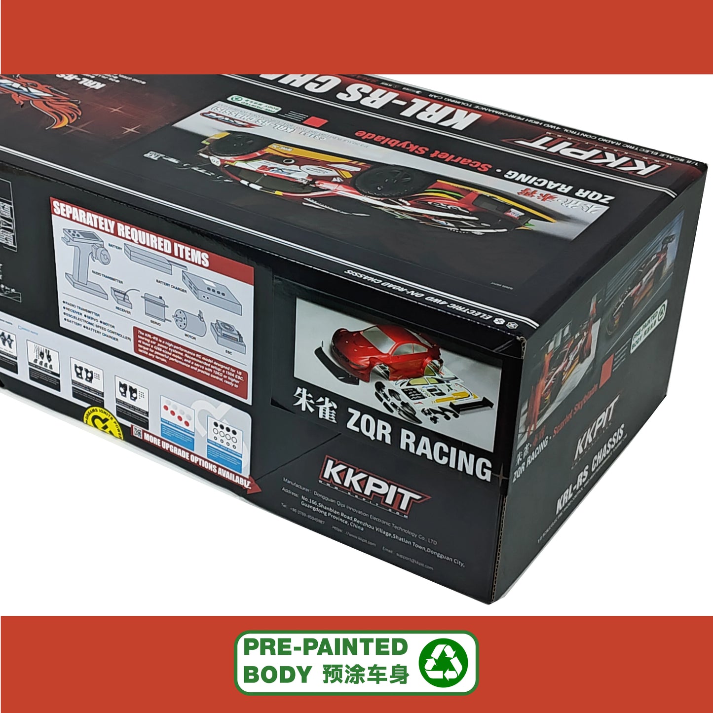 KKPIT 1/8 ZQR Racing Rc Car Kit Arr KRL-RS 360MM Wheelbase