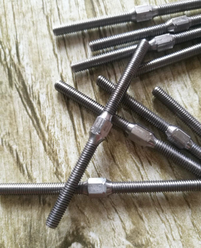 M3 Double Head Stainless Steel Tie Rod for YOKOMO YD2 Sakura MST 1/10 Rc Drift Car 10pcs