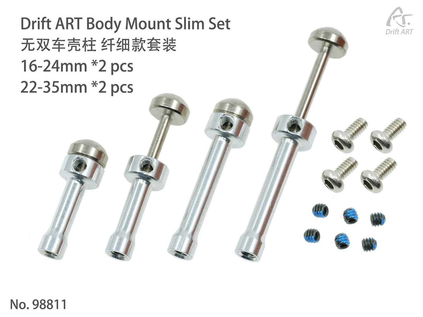 DRIFTART 4 Pre-assembled Frame for 1/24 Rc Drift Car 99140/99140 + 98205