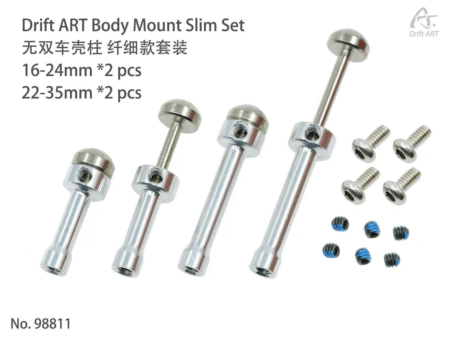 DRIFTART 99140/99140 + 98205 1/24 Rwd Rc Drift Car Frame Pre-assembled Version