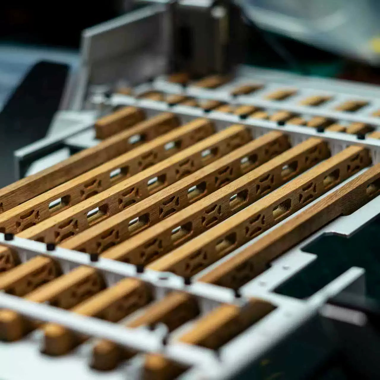 TWOLF M715 1/8 Rc Car Rear Bucket Hollow Wood Trim Limited Edition