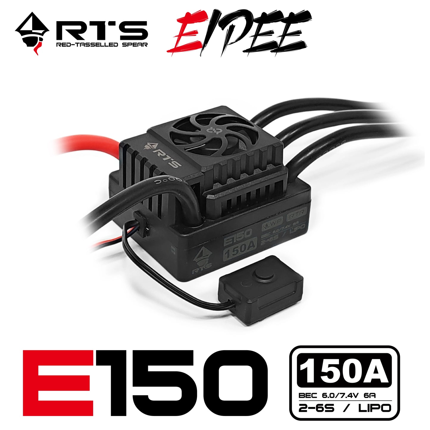 KKPIT RTS EIPEE E150 Waterproof Brushless ESC 150A for 1/8 Rc Car