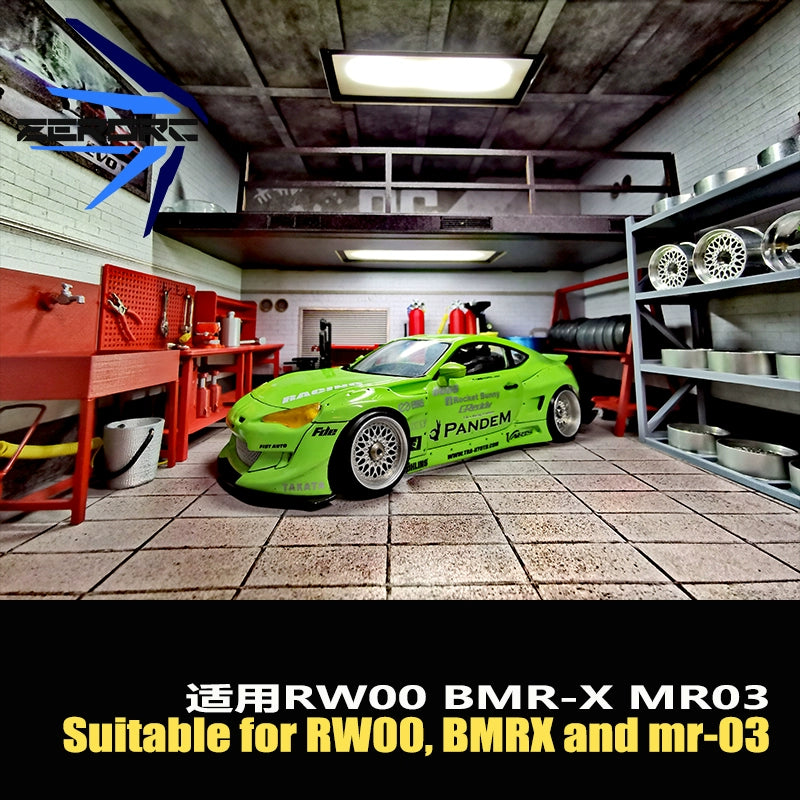 Zerorc Rw00s 1/24 RC Drift Car MR03 BBS 22mm Metal Wheels