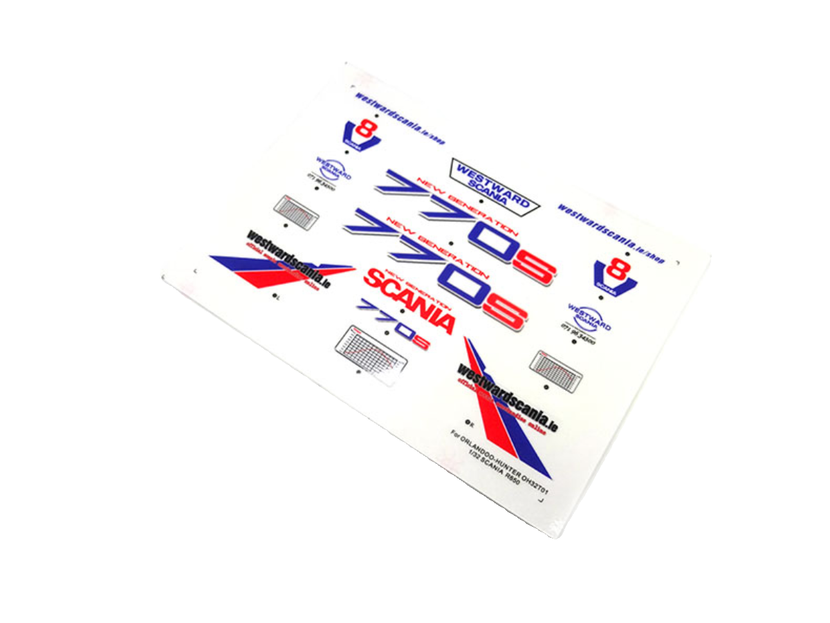 770s Sticker for 1/32 Orlandoo hunter  OH32T01 SCANIA R650 Tractor Model
